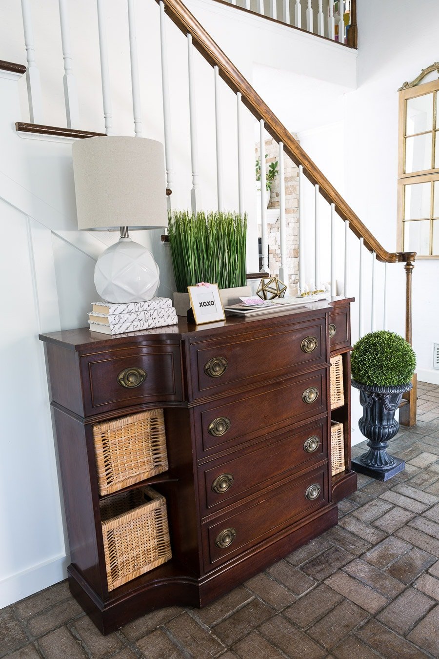 How to create a board and batten wall under a staircase