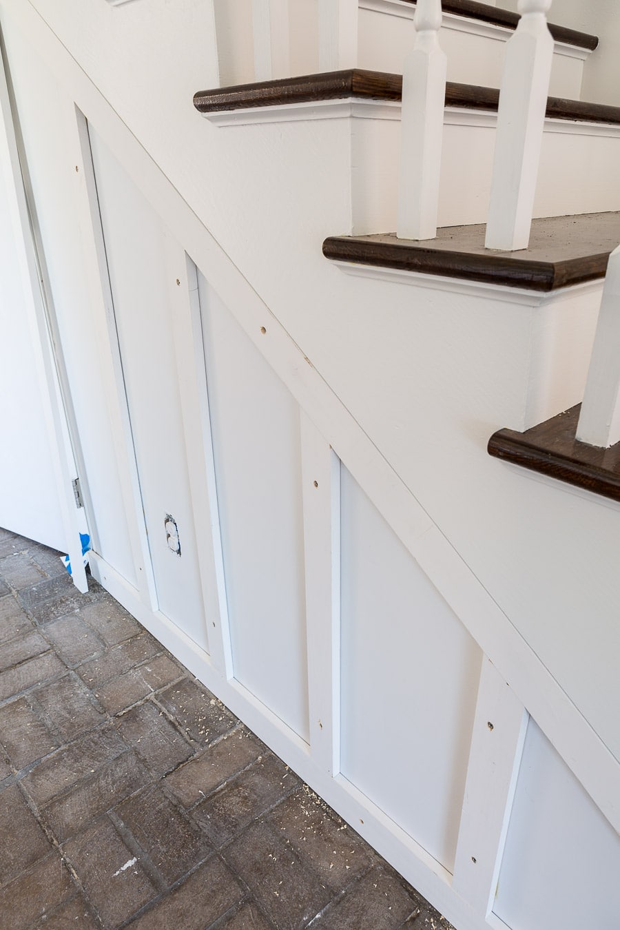 Adding a hidden door and closet under a staircase