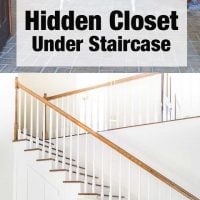 How to create a hidden closet under a staircase as well as a hidden door.