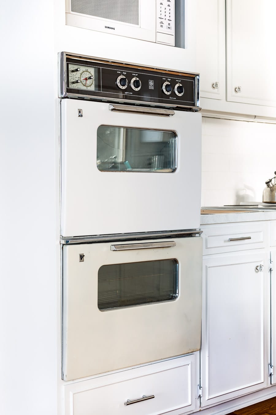 new oven for DIY kitchen makeover