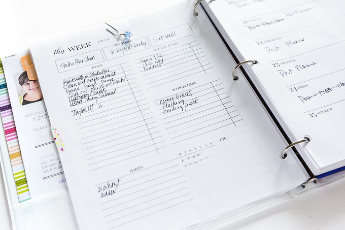 Daily planner to customize