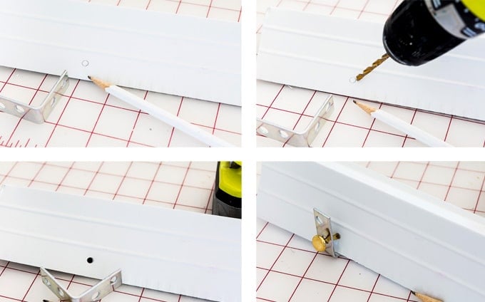 How to attach a ribbon spool organizer to a wall
