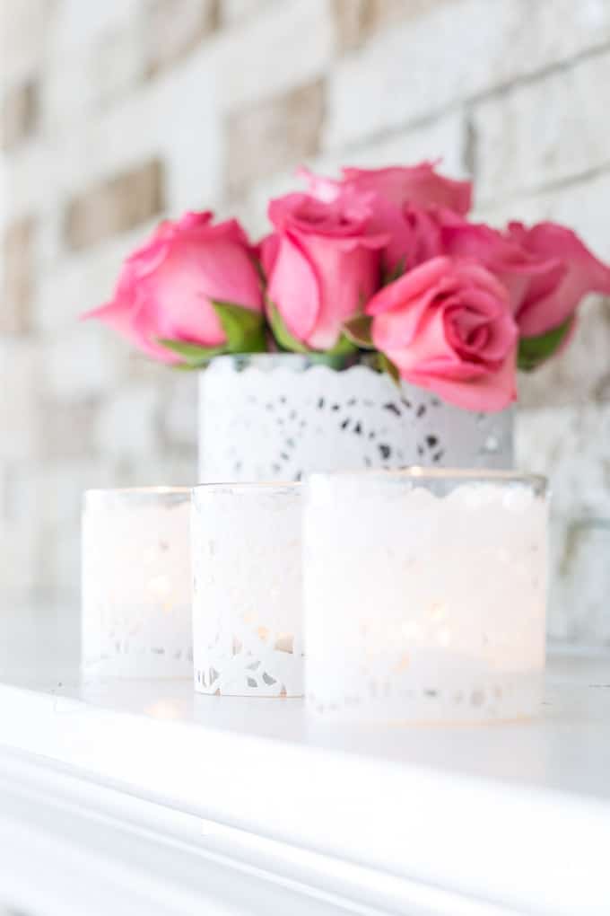 Looking for Valentine decorating ideas that are affordable? Check out this sweet idea.