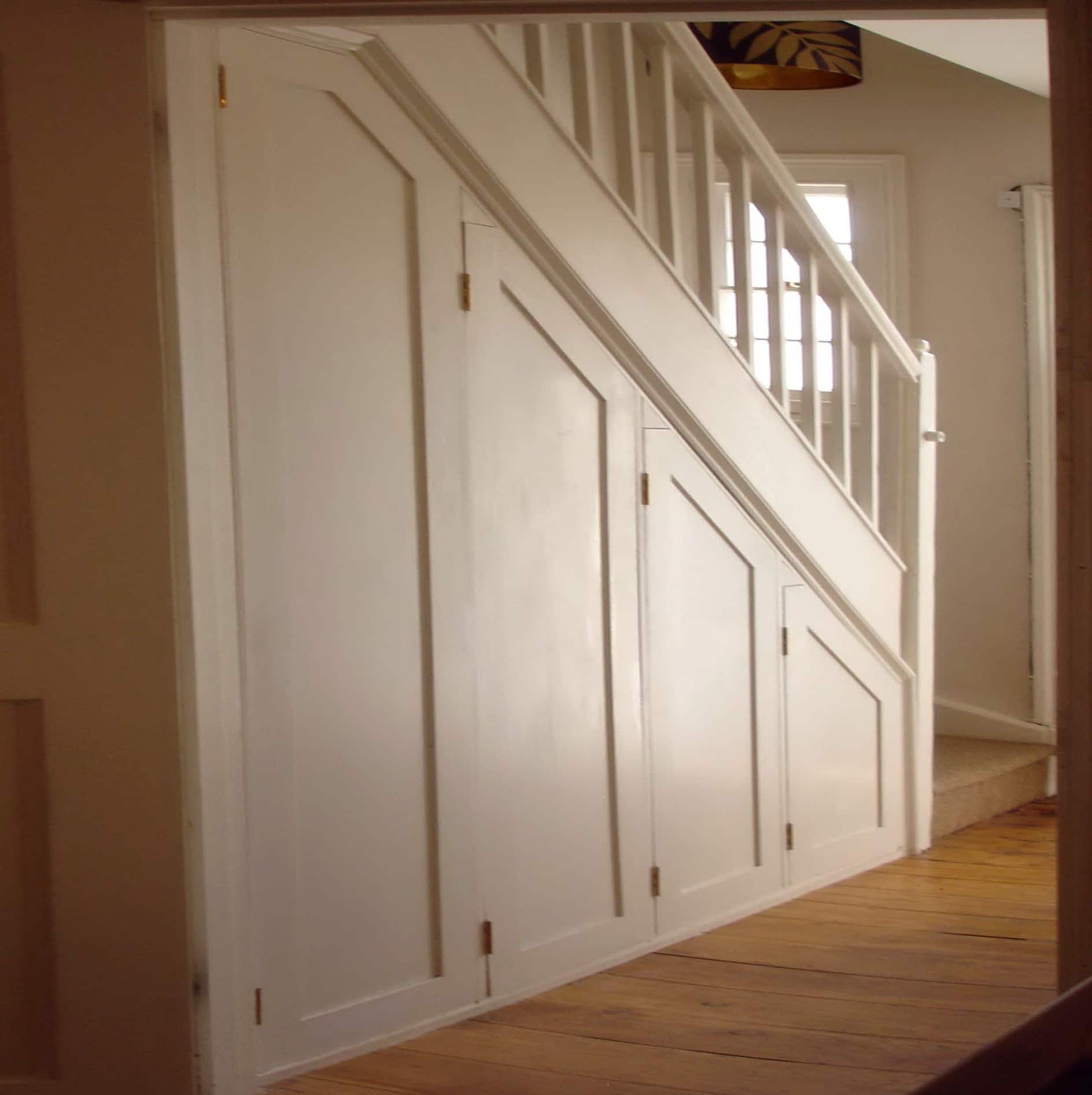 How to build a closet under a staircase