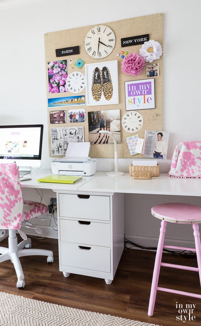 Craft room memo board