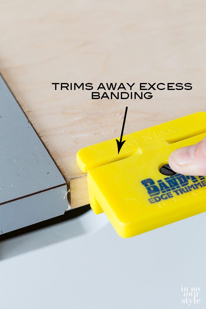 How to use finish the raw edge on plywood before painting or staining