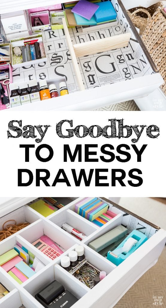 DIY Desk drawer dividers to make to help you organize every drawer in your home.