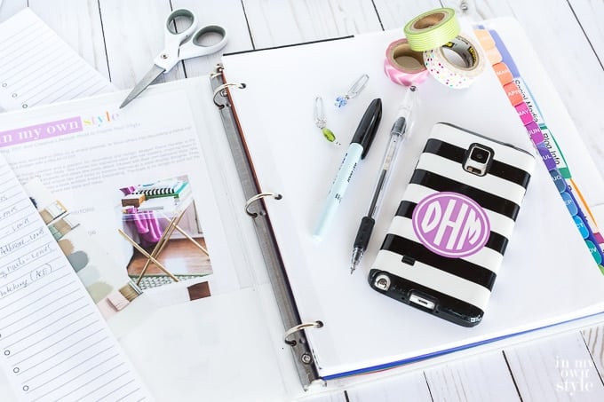 Make your own daily planner using free printables