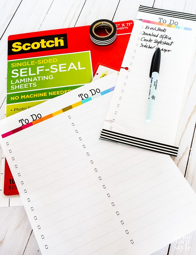 How to make a Planner to do list that can be moved from week to week