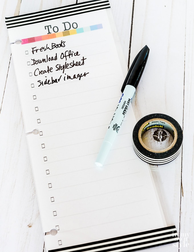 Daily planner free printable to do list