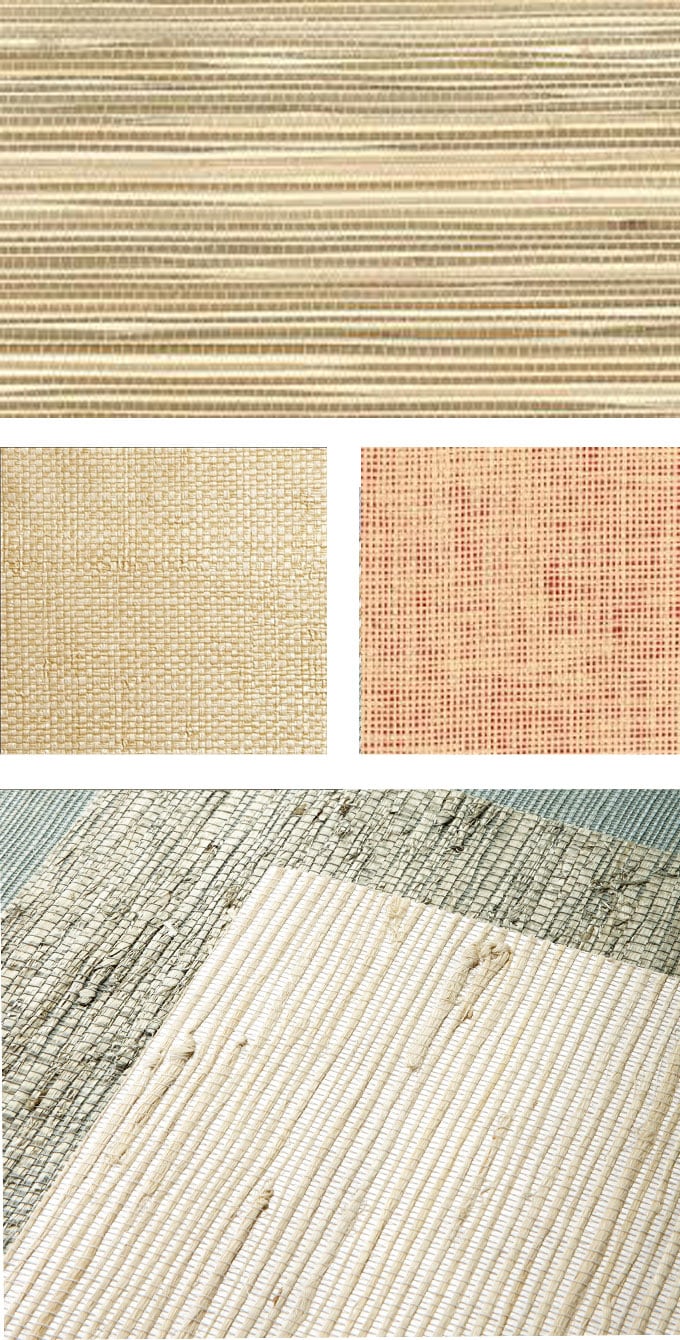 Different types of grasscloth wallpaper