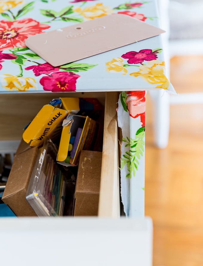 How to cut fabric to fit furniture when using liquid starch