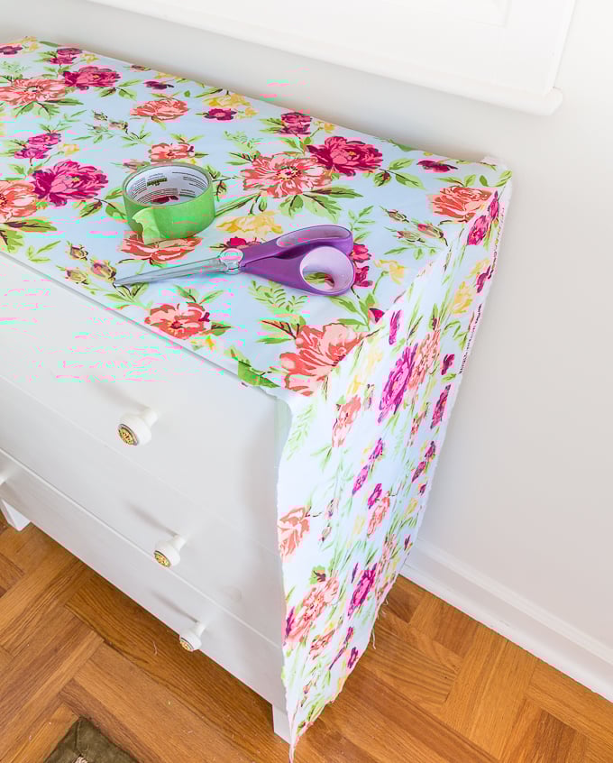 How to attach fabric to furniture using liquid starch