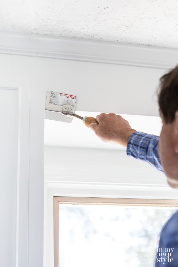 How to spackle an outside corner