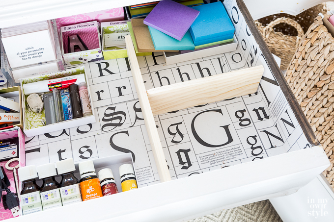 Organizer to make for a desk drawer
