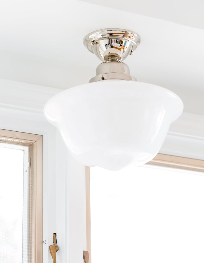 schoolhouse kitchen lighting fixture called the Edison