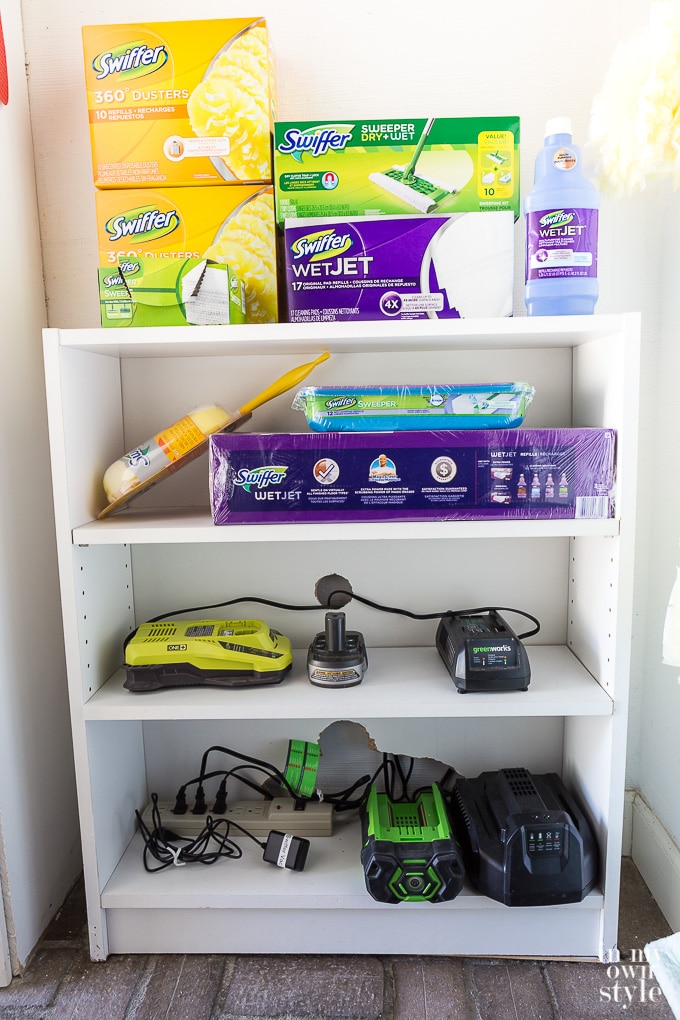Storage ideas in a hidden closet
