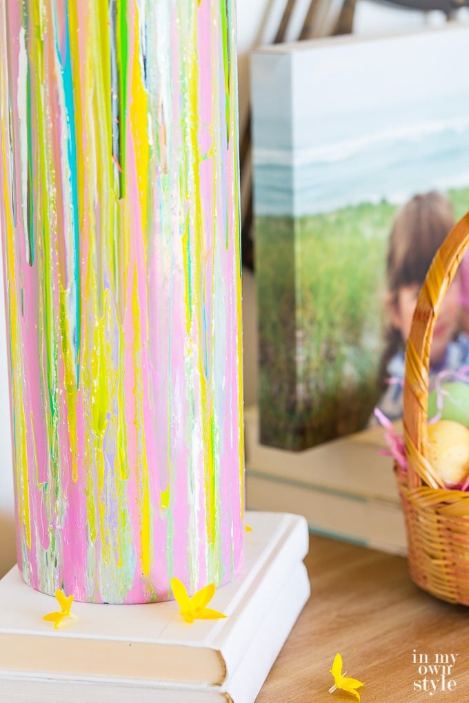 Painting a glass vase step-by-step tutorial
