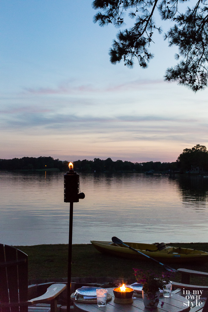 Urban Metal Torch by TIKI by the lakeside