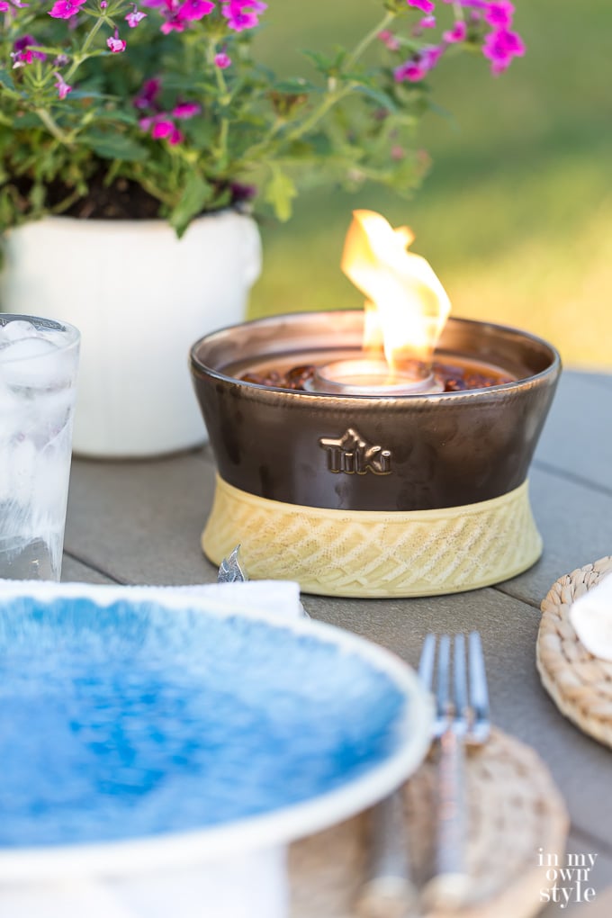 Outdoor ideas for evening entertaining