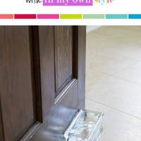 Glass blocks and how to use them in a creative way. Repurpose building materials into decorative objects for home decorating.