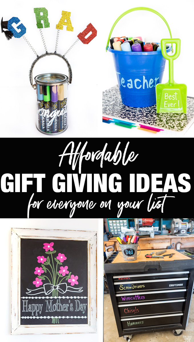 Gift giving ideas for Mother's Day, Father's Day, Graduations, Teacher Appreciation, Weddings and more. Affordable and fun gifts for everyone.