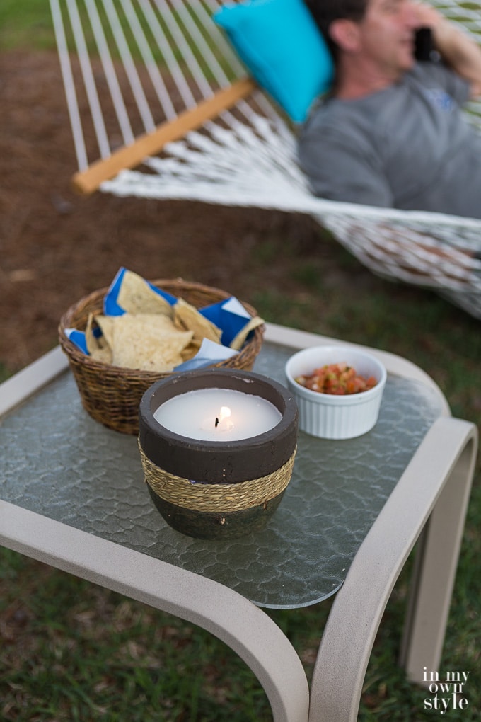 TIKI Citronella Candles for outdoor entertaining