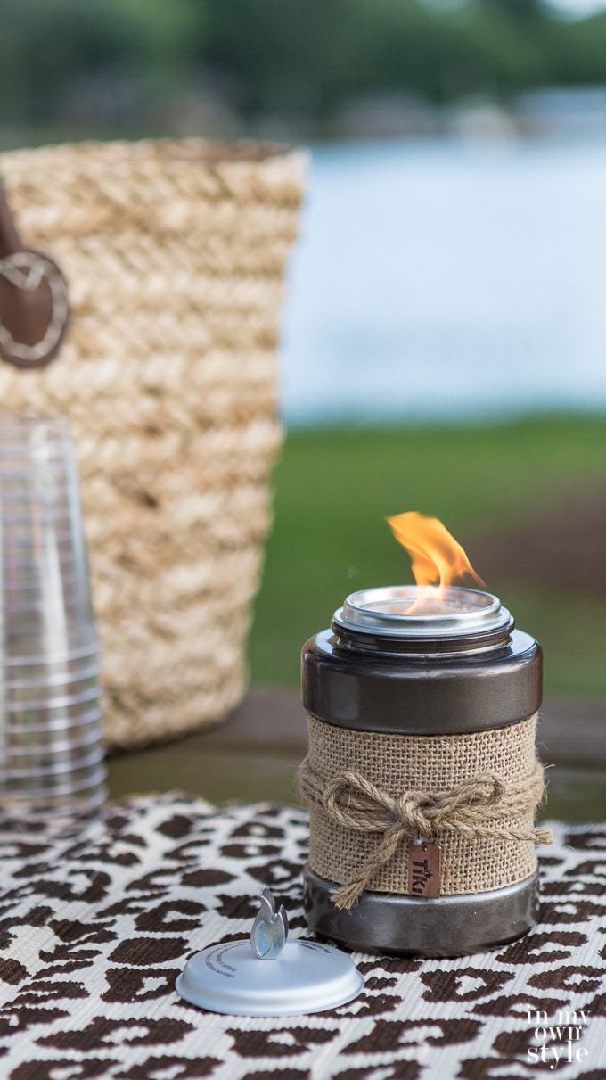Tabletop ideas and decorations for outdoor entertaining