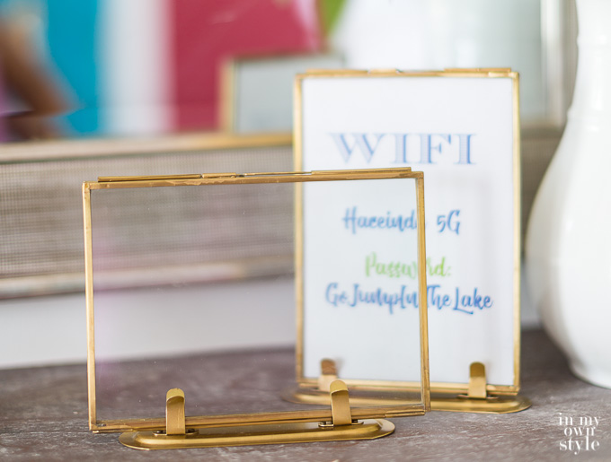 WIFI password display ideas
