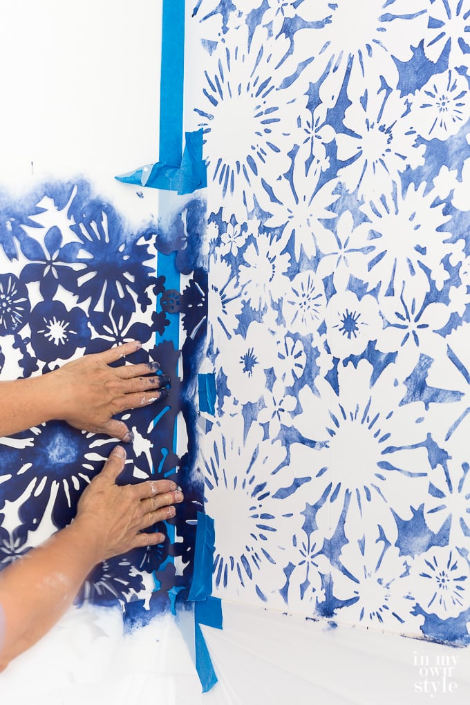How to stencil a wall using a Royal Designs Studio stencil