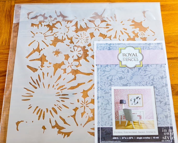 Royal Design Studio Stencils Floral Fireworks size small