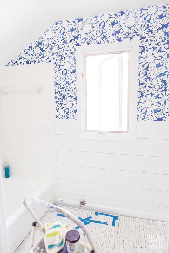 Wall stenciling tutorial