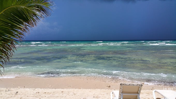 Storm brewing along the coast of the Riviera Maya