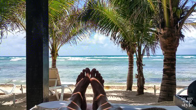 Beach at Riveiria Maya in Mexico
