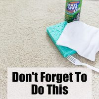 Try this DIY tip to make a spot cleaned carpet look like new.