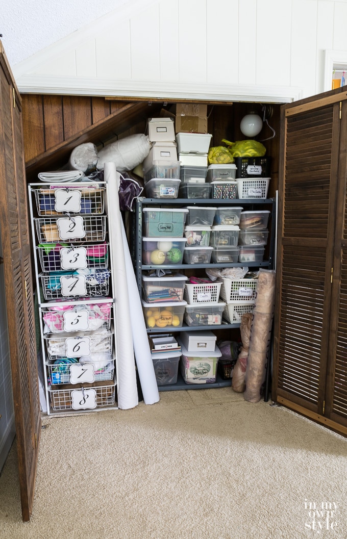 craft supply storage and organizing ideas