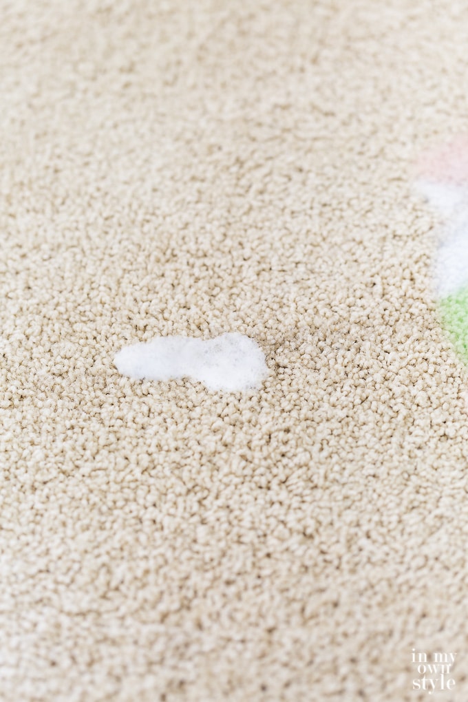 Removing carpet stain trick