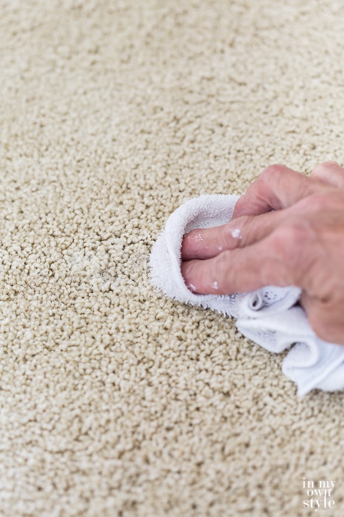 Carpet and rug stain removal hack