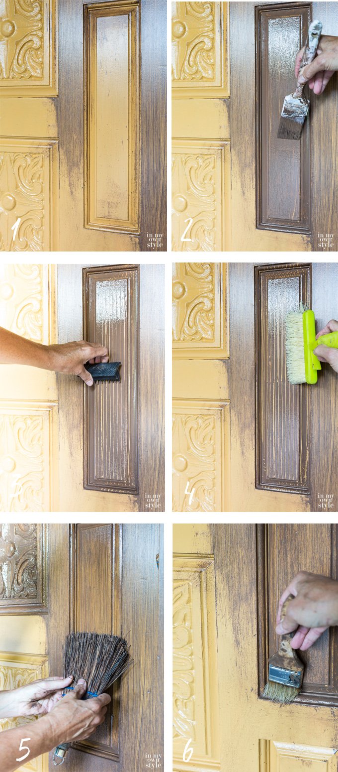 Woodgraining-tutorial-using-paint-and-glaze-and-step-by-step-video