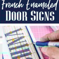 French Enamel door signs to make with any name or word you want.