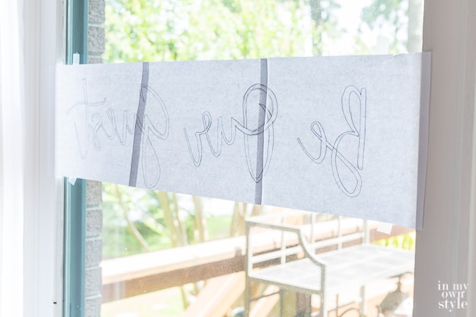 How to transfer an image using a pencil and window