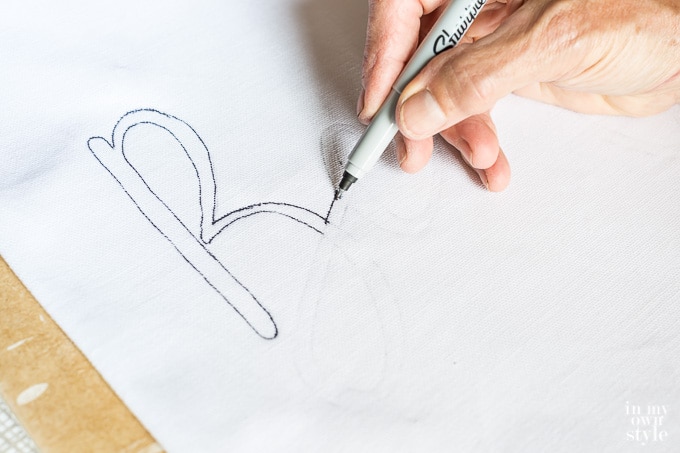 How to paint words, quotes and sayings on fabric
