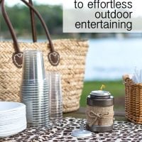 Outdoor entertaining tips that will make have an outdoor party effortless and fun for you as the hostess.