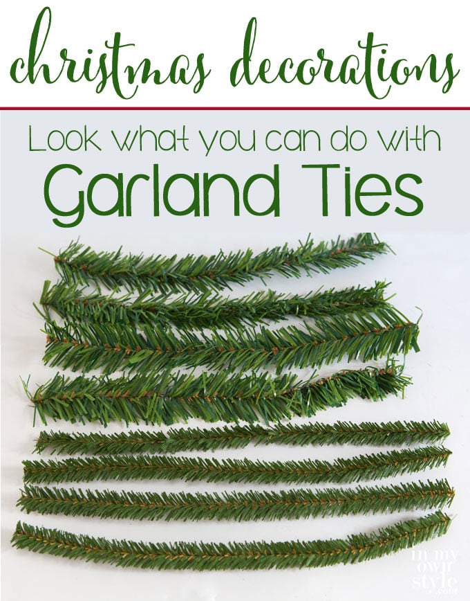 Budget Ideas to Decorate a home for Christmas Using Garland ties