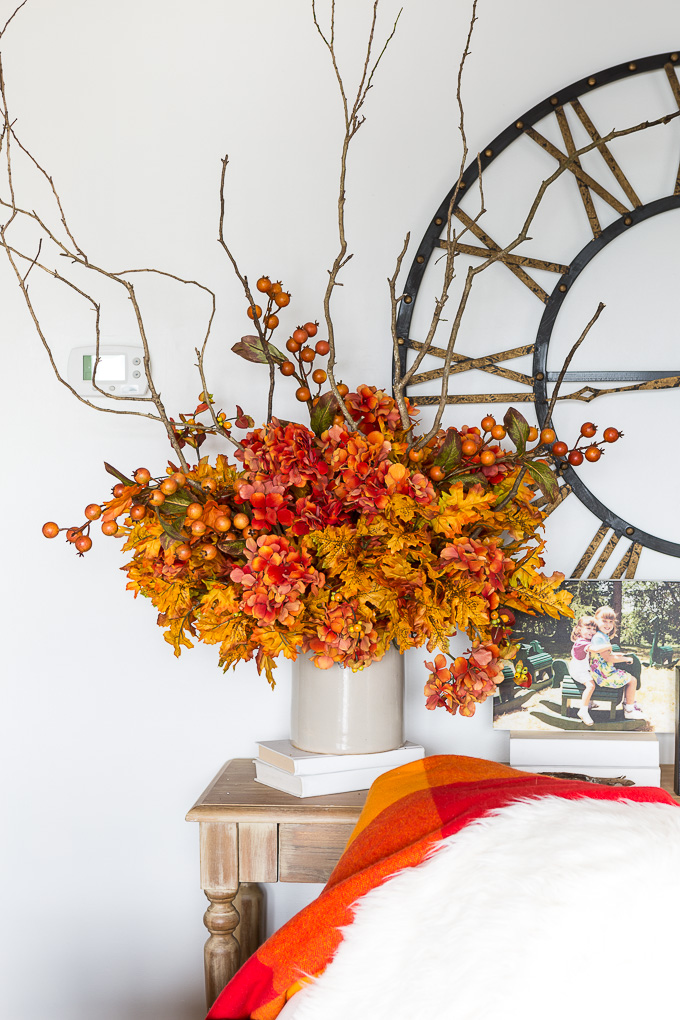 easy autumn foliage arragnement