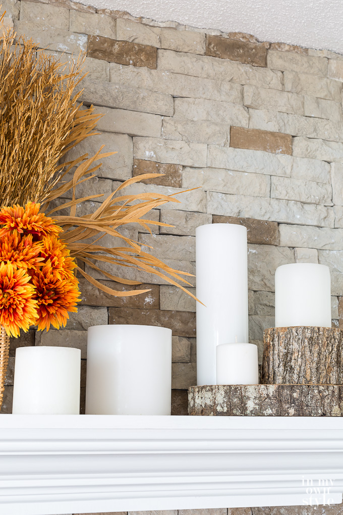 Fireplace Fall Mantel Decor