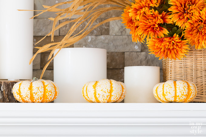 Fall home decor ideas for mantels