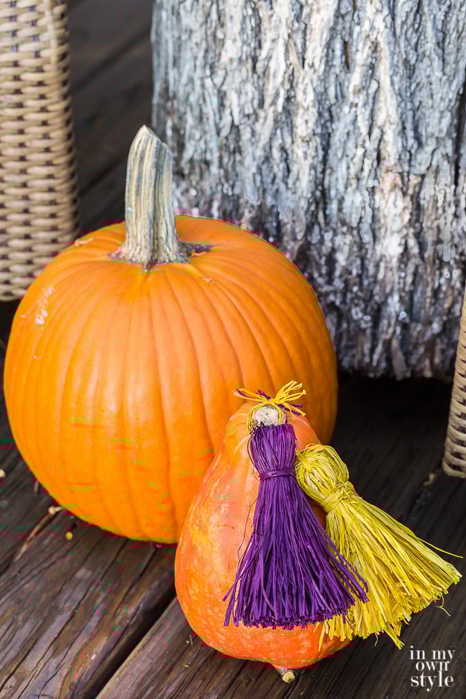 How to decorate a pumpkin without carving it