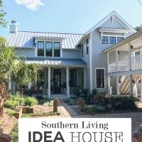Take a tour of the Southern Living Idea House 2017 to find decorating ideas and tips that you can use when decorating your home. Many great ideas you can DIY on a budget. Like the using ribbon trim on walls.