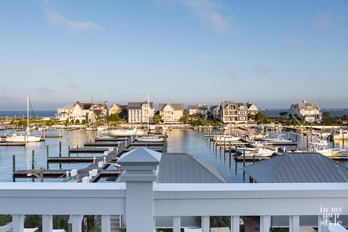 the view from the Inn at Bald Head Island, NC
